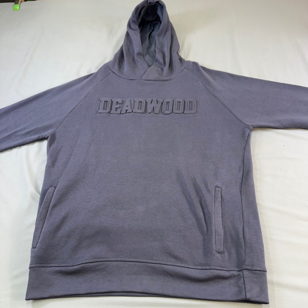 Gym VALANI Purple Embossed Logo Hoodie Pullover Long‎ Sleeve CasualSize L sporty